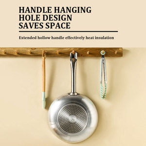 DEWEISI alta calidad grado alimenticio 18cm 20cm 24cm aluminio sartén doble capa barato antiadherente sartén Sartenes para el hogar - Product Image 5