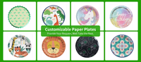 Assiettes à soupe jetables biodégradables de qualité alimentaire, épaisses, imperméables, résistantes à l'huile, écologiques, en papier, pour servir des soupes chaudes, des collations, des biscuits