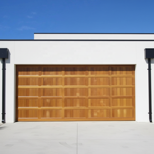 Puerta de Garaje Seccional Moderna con Panel Plano, Doble Capa de Acero, Aislamiento de Espuma de PU, Certificación CE, Color <span class=keywords><strong>Antracita</strong></span>, Estilo Contemporáneo para Villa - Product Image 2
