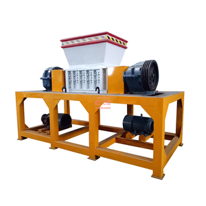 Plastic Scrap Shredder Machine High Capacity 2500kg/h 22KW Industrial Waste Double Dual Shaft Shear Shredder