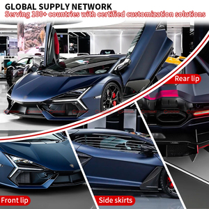 Kit carrosserie OEM en fibre de carbone sèche pour Lamborghini Revuelto : diffuseur avant et arrière, couvre-miroirs, jupes latérales, capot arrière, pièces automobiles - Product Image 3