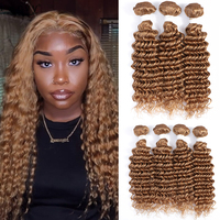 Extensions de cheveux humains vierges 100% brésiliens lisses, couleur blonde 613, double trame, en lots de 10 à 40 pouces, vente en gros