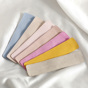 16x3.5cm High Quality Microfiber Pouch Bag Portable Pen Packaging <b>Holder</b> Handmade Eyebrow Pencil Protective Case Cover - Product Image 5