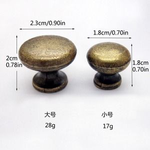 Chengyu B035 Mushroom Shape Handle Antique Bronze Zinc Alloy Round Drawer Cabinet <b>Knob</b> Single Hole Traditional Style Durable - Product Image 2