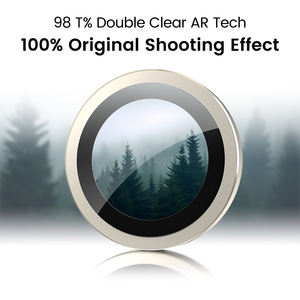 พิมพ์โลโก้ตามสั่ง ติดตั้งง่าย ป้องกันแสงสะ<span class=keywords><strong>ท</strong></span>้อน เคลือบ AR โลหะ PVD HD 9H ฟิล์มกันรอยเลนส์กล้อง สำหรับ iPhone 17 16 15 Pro Max - Product Image 2