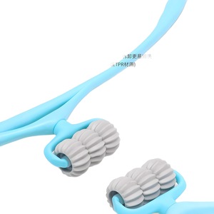 Masajeador de cuello y columna cervical de 34 cm x 20 cm, barra de masaje manual con seis ruedas para cuello, hombros y espalda - Product Image 5