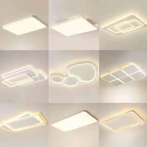 Lámpara de techo crema moderna sala de estar nórdico Metal viento nubes atmosféricas Hotel dormitorio estudio Simple elegante - Product Image 1