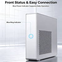 Mini PC de Escritorio con Carcasa Metálica, Chipset H610, Compatible con Procesador I3 I5, HDMI, VGA, Pantalla Dual, WIFI, Bluetooth, Mini Ordenador de Oficina