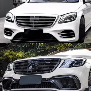 Pour Mercedes Classe S W222 S320 S400 S350 S500 S450 S600 2014 2015 2016 2017 2018 2019 Kit carrosserie calandre d'admission d'air avant - Product Image 3