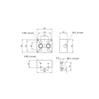 Aksesori Printer 3D Cocok untuk E3D Kraken 4 Multi Nozzle 4 Kit Ekstruder Hot End Berpendingin Air Multiwarna