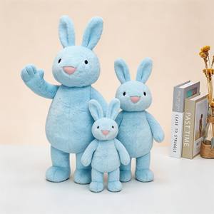 Peluche Lapin Doux et Confortable, 25cm, 40cm, 56cm, 3 Tailles, Multicolore, avec Logo Personnalisé pour Pâques - Product Image 4