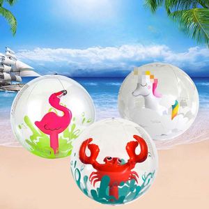 Pelotas de Playa Inflables Ecológicas con Diseño de Flamenco, Impresión en Serigrafía, PVC, Marca Personalizada, Regalo Promocional de Verano para Exteriores - Product Image 1