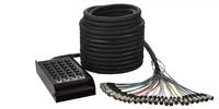 Boîtier de câblage multiprofessionnel pour scène, longueur 20m/30m/50m, avec 16/20/28/32 canaux XLR, boîtier de scène audio XLR