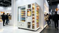 Kiosco Expendedor Inteligente Combinado con Sistema de Refrigeración, Múltiples Métodos de Pago y Estantes Ajustables para Centros Comerciales, Oficinas y Tiendas