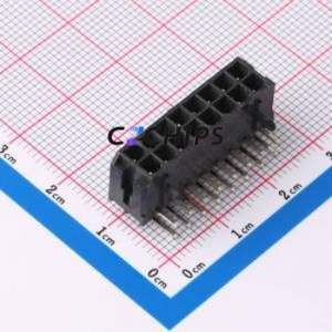 WAFER-MX3.0-16PWZ Wire-to-Board Pin Header Bent Lead Through Hole,P=3mm Connector 2x8P 3mm Right Angle Insert Micro-Fit (MX 3.0) - Product Image 1