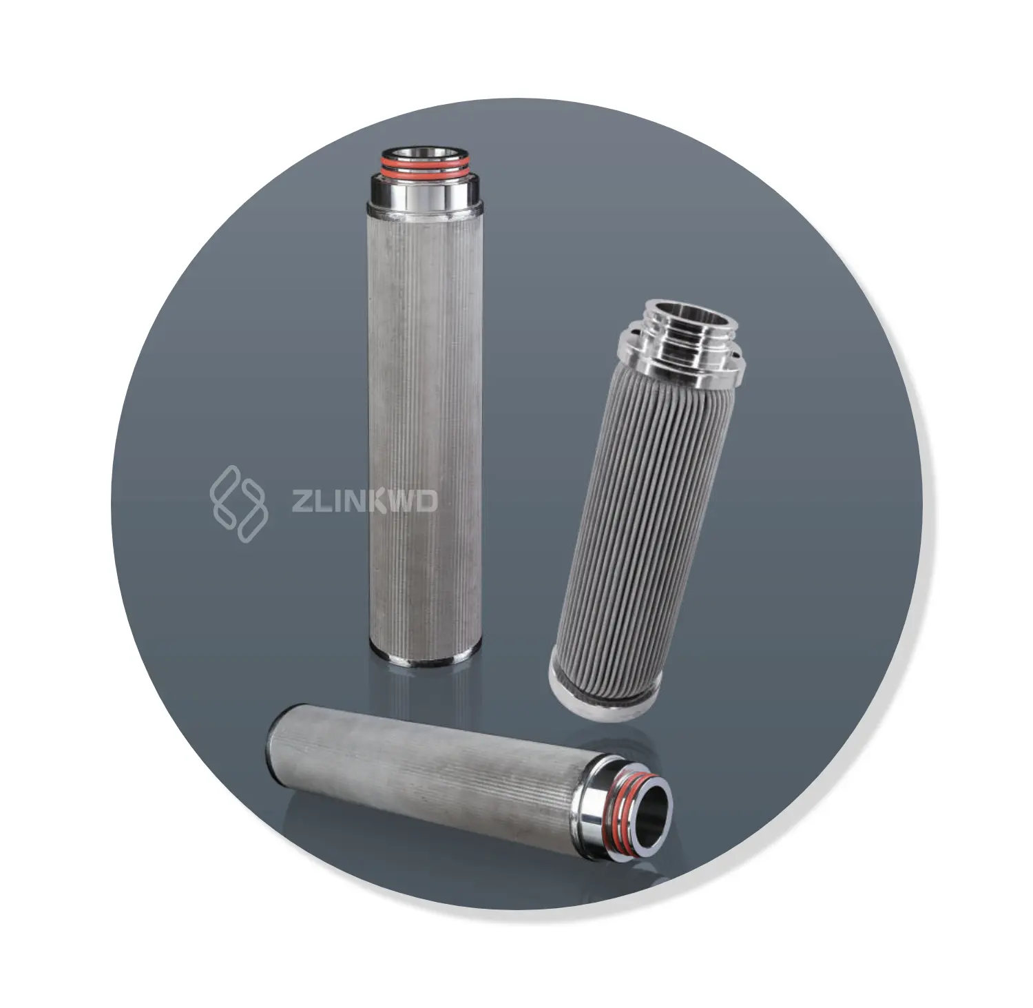 BX Series Custom Sintered Fiber Stainless Steel Candle Type Industrial Hydraulic Filter Cartridge