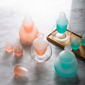 Vente chaude Réchauffeur Froid Saké Ensemble <span class=keywords><strong>Carafe</strong></span> Whisky Verre Décanteur pour Froid Saké Liqueur Drikold Glace Sèche <span class=keywords><strong>Cocktail</strong></span> Verrerie pour la Fête - Product Image 1