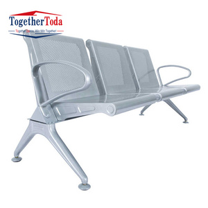 Silla de Espera Médica Moderna y Lujosa de Acero Inoxidable para Hospitales y Clínicas, con 3-5 Asientos - Product Image 5