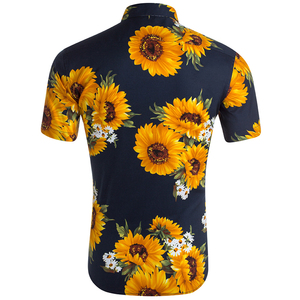 Los nuevos hombres ropa de <span class=keywords><strong>verano</strong></span> de manga corta impresas de manga corta camisa hawaiana - Product Image 2