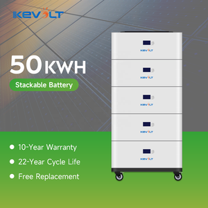 Batterie solaire empilable KEVOLT pour stockage d'énergie domestique 5kWh 10kWh 16kWh 48V LiFePO4, pack de batteries lithium 20kWh 50kWh 100kWh - Product Image 1