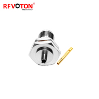 Connecteur coaxial RF étanche à souder pour câble RG141 RG402, prise femelle TNC droite pour montage sur panneau, fourni par l'usine