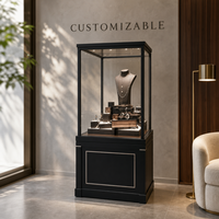 Vitrine à bijoux portable, écologique, durable, éclairée par LED et présentoir de comptoir pour la décoration intérieure des magasins de détail