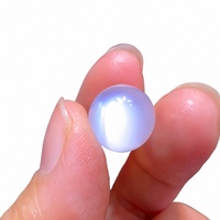 Perles de pierre de lune bleue glacée naturelle 9A, rondes, polies, pierres précieuses en vrac, 6-12 mm, pour bracelet unisexe, bijoux DIY
