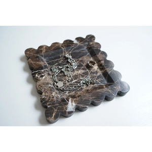 Nouveau Design Naturel Brun <span class=keywords><strong>Marbre</strong></span> <span class=keywords><strong>Plateau</strong></span> Dessous De Verre Bijoux <span class=keywords><strong>Plateau</strong></span> De Rangement <span class=keywords><strong>Table</strong></span> Ornements Décoration De La Maison De Luxe Platos Vanity Tray - Product Image 1