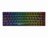 Clavier mécanique filaire Jedel 68 touches avec interrupteurs magnétiques, éclairage RGB, anti-ghosting sur toutes les touches, programmable, pour le gaming