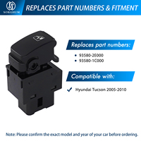 Sorgo 93580-2E000 93580-1C000 93580-2B000 7 pines Control de interruptor de ventana eléctrica para Hyundai Tucson 2005-2010