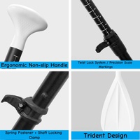 Pagaie de SUP gonflable universelle en fibre de verre à trois sections pour toutes les planches de paddle gonflables - Vente en gros