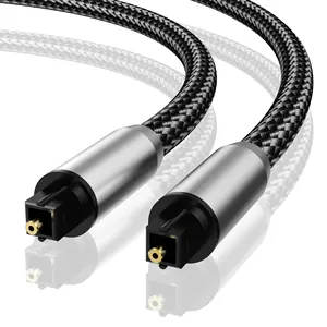 SPDIF kabel Audio optik HIFI 5.1, kabel Toslink untuk kotak TV PS4 Speaker Soundbar Amplifier Subwoofer dengan tas PE berwarna