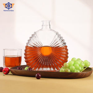 थोक कस्टम लोगो सुपर फ्लिंट ग्लास वाइन वोदका शराब की बोतलें 200 मिलीलीटर 375 मिली 500 मिलीलीटर 700 750 एमएल आकार - Product Image 3