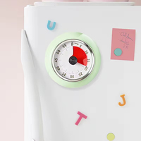 Timer Dapur Digital Magnetik Grosir Pabrik, Penghitung Mundur 60 Menit dengan Kontrol Mekanis dan Konstruksi Logam