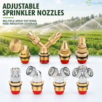 Buse d'atomisation réglable en laiton de 1/2 pouce avec filtre pour système d'irrigation agricole, aménagement paysager, serre et verger