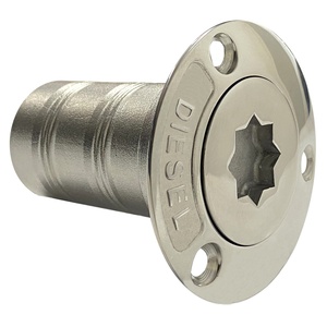 Paslanmaz Çelik 316 Tekne Hortumu Güverte Dolumları Yakıt Doldurucu SU 38mm (1-1/2 İnç) Yıldız Kapaklı Gemi Yat Tekne Donanım Aksesuarları - Product Image 2