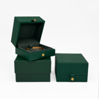 Boîtes à bijoux de luxe en cuir PU OEM & ODM, fabrication à Shenzhen, pour bracelets, boucles d'oreilles, bagues, avec logo, pochette et présentoir cadeau