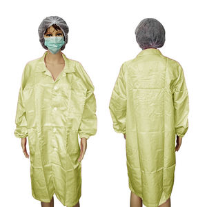 ALLESD 5 מ""מ פס ESD מעיל עבודה מעבדת בד פוליאסטר חלוק אנטי סטטי חדר נקי - Product Image 3