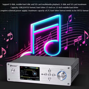 Reproductor de música Digital <span class=keywords><strong>HIFI</strong></span> de escritorio, reproductor de música Digital Dual ES9038Q2M DAC QCC5125 Bt 5,1, decodificación de música giratoria, compatible con decodificación DSD256 DTS - Product Image 3