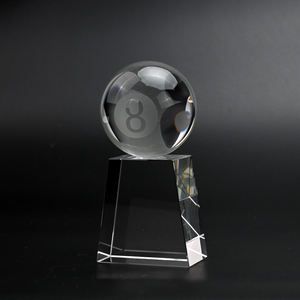 ลูกสนุ๊กเกอร์ลูกบิลเลียดคริสตัลฐานสี่เหลี่ยมคางหมูลูกเทนนิส - Product Image 1