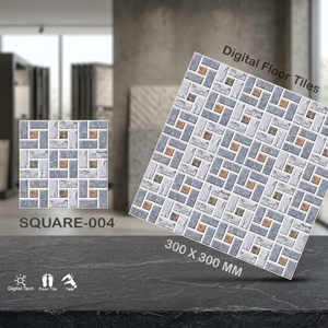 Carreaux de sol en céramique numérique gaufrés 300x300mm, surface brillante émaillée, 12x12 - Product Image 5