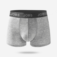 Caleçon Boxer Homme Taille Mi-Haute en Coton Tricoté Respirant Écologique avec Logo Personnalisé Marque Privée Blanc