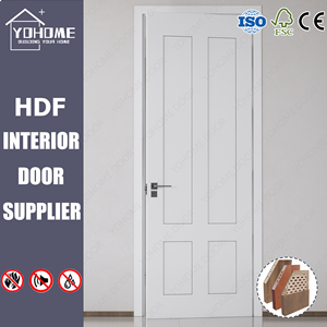 Guangdong Yohome Custom America insonorizzata porta interna in legno Prehung porte interne per case moderne Villa porte interne in legno - Product Image 1
