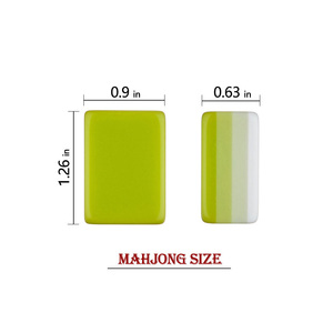 Hot Sale Modern Candy Color Green White Base Mahjong Tiles Pink Monkey Art Jokers with Standard Size for <b>Entertainment</b> - Product Image 4