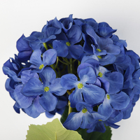 Harga Murah Hydrangea buatan 93cm cabang kepala tunggal untuk dekorasi rumah pernikahan bunga buatan Hydrangea lunak