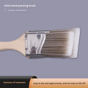 Pinceles de Pintura de Látex <span class=keywords><strong>para</strong></span> Arte, Separación Industrial, Recorte y Bordes, Mango de Madera, Filamento Largo, 2 <span class=keywords><strong>Formas</strong></span> Planas, Cabeza Oblicua, <span class=keywords><strong>para</strong></span> Bricolaje en <span class=keywords><strong>Paredes</strong></span> - Product Image 2