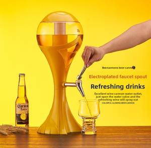 เครื่องจ่ายเบียร์แบบตั้งพื้นขนาด 1.5 ลิตร 2 ลิตร 3 ลิตร แบบพกพา สำหรับใช้ในเชิงพาณิชย์ พร้อมระบบทำความเย็นด้วยน้ำแข็ง วัสดุเกรดสำหรับอาหาร ใช้ซ้ำได้ พร้อมตัวกรอง 1 หัวจ่าย ดีไซน์สร้างสรรค์พร้อมไฟส่องสว่าง - Product Image 5