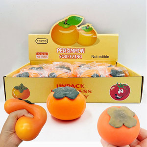 Juguete Antiestrés de TPR en Forma de Caqui de la Fábrica Jincan, Gran Venta, para Niños y Niñas de 5 a 7 Años, 80g, 6.5x6.5x5cm - Product Image 3