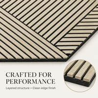 Panneaux acoustiques décoratifs personnalisés en placage de bois, panneaux d'absorption acoustique pour bureau, salle de réunion, hôtel, studio, design d'intérieur