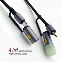 Câble de charge rapide USB-C multiple pour smartphone 5G avec allume-cigare et allume-lumière LED pour iPhone 15 17 Pro Max